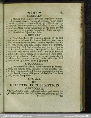 Cap. XIX. De Delictis Ecclesiasticis