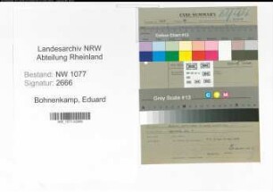 Entnazifizierung Eduard Bohnenkamp , geb. 00.00.0000 (Feuerwehrmann)