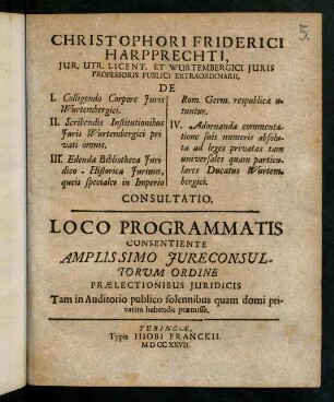 1-31, Consultatio. Loco Programmatis ...