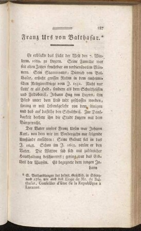Franz Urs von Balthasar.