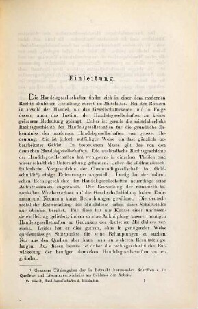 Handelsgesellschaften in den deutschen Stadtrechtsquellen des Mittelalters