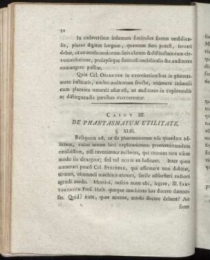 Caput III. De Phantasmatum Utilitate.