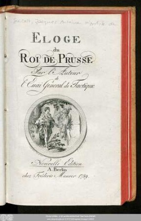 Eloge du Roi De Prusse