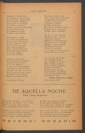 De aquella noche : [Poesía]