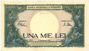 Geldschein, 1.000 Lei, 10.9.1941