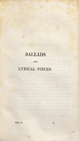 The poetical works of Sir Walter Scott, 5. Ballads and miscellaneous pieces