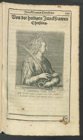 Von der heiligen Junckfrawen Christina.