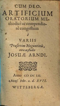 Artificium Oratorium