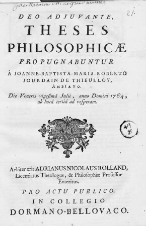 Theses Philosophicae