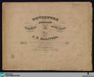 Ouverture pastorale : pour le pianoforte à quatre mains; oeuv. 108. 8me Ouvert.