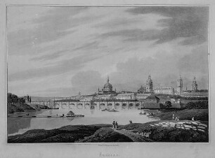 Dresden vom Ostragehege (mit falschen Türmen)