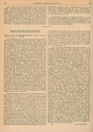 207-208 [Rezension] Stuebler, Gerhard, Die Religiosität des Livius
