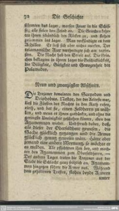 Neun und zwanzigster Abschnitt