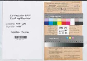 Entnazifizierung Theodor Mueller, geb. 01.04.1905 (Installateur)