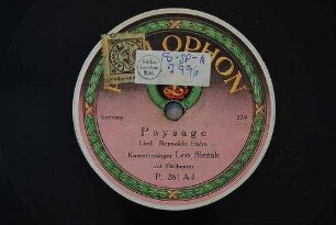 Paysage : Lied / Leo Slezak