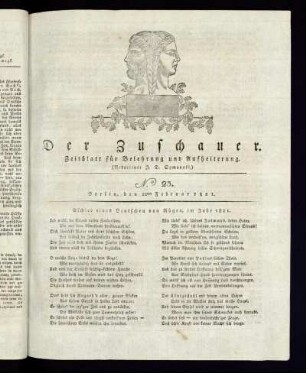 No. 23 - 22. Februar 1821
