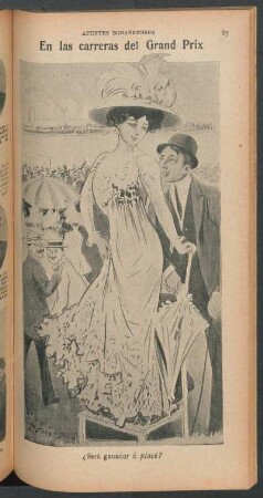 En las carreras del Grand Prix - [Dibujo] : Apuntes bonaerenses