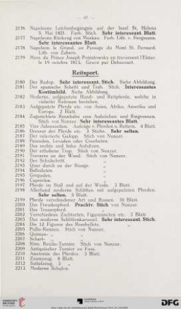 Reitsport (Nr. 2180-2213)