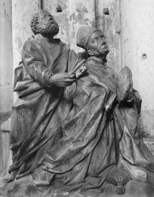 Grabmal des Erzbischofs Dietrich von Moers — Petrus empfiehlt den Erzbischof der Gottesmutter