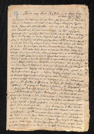 Reisebericht von Ferdinand Krauss