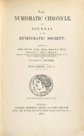 The numismatic chronicle. 5. 1885