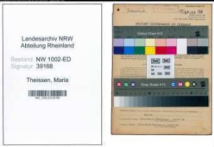 Entnazifizierung Maria Theissen, geb. 22.02.1895 (Lehrerin)