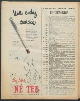 Calendario sanmartiniano : Diciembre