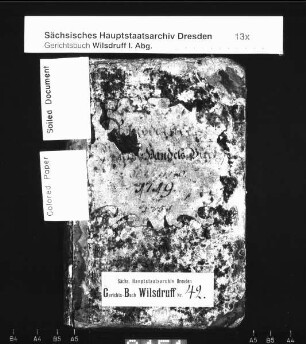 Gerichtshandelsbuch von Röhrsdorf bei Wilsdruff, Bd. 3