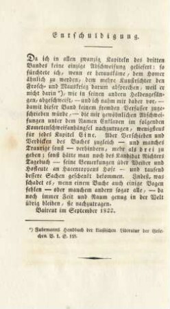 Entschuldigung