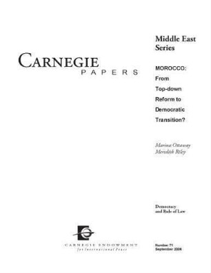 Morocco : from top-down reform to democratic transition?