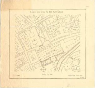 Fischer, Theodor; Bad Kissingen; Kurhaus-Hotel - Lageplan