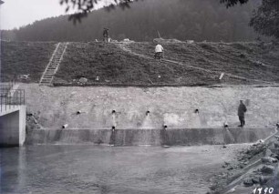 Bau Stauanlage Kachlet/Donau