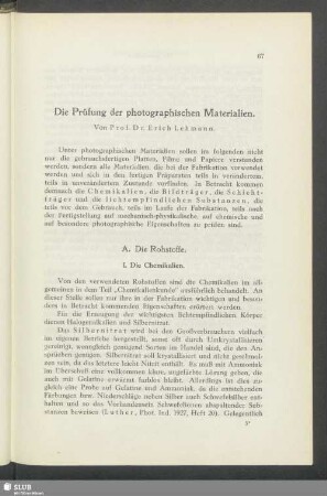 A. Die Rohstoffe
