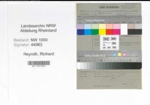 Entnazifizierung Richard Heyroth, geb. 19.09.1889 (Landesamtmann)