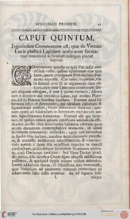 Caput quintum