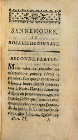 Sennemours, Et Rosalie De Civraye : Histoire Françoise, 2