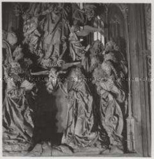 Creglingen, Herrgottstal, Herrgottskirche, Marienaltar, Apostelgruppe rechts