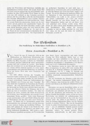 11/12: Der Welfenschatz : zur Ausstellung im Städel'schen Kunstinstitut in Frankfurt a. M.