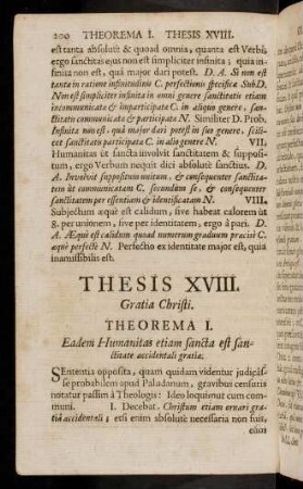 200-212, Thesis XVIII