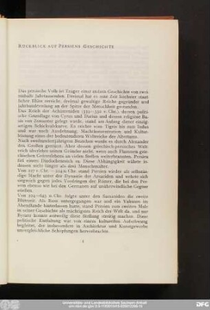 Rückblick auf Persiens Geschichte