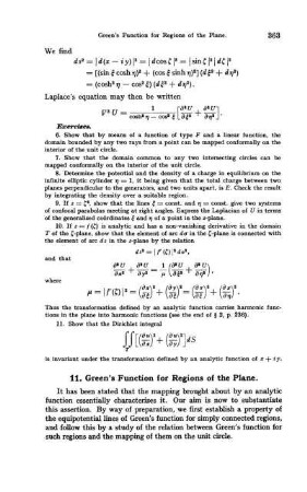 11. Green's Function for Regions of the Plane.