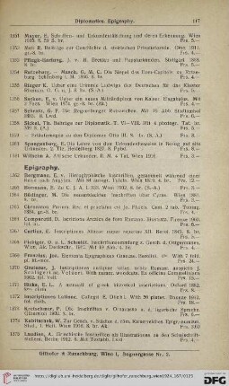 Epigraphy (Nr. 1362 - 1386)
