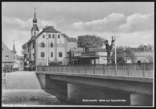 Elsterwerda. Blick zur Hauptstraße