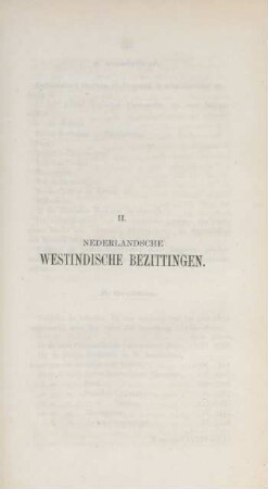 II. Nederlandsche Westindische Bezittingen