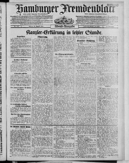 Hamburger Fremdenblatt, Abendausgabe