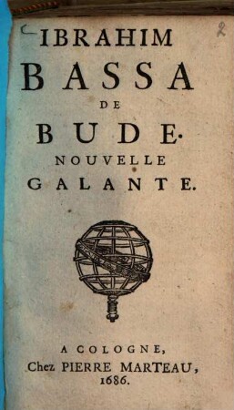 Ibrahim Bassa de Bude : Nouvelle galante