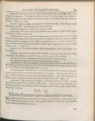 Tit. IX. Usufructuarius quemadmodum caveat.