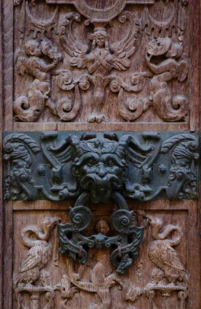 Frankreich. Haute Normandie. Seine Maritime. Rouen. Eglise Saint Maclou. Alte Holzruer