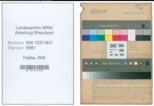 Entnazifizierung Willi Fobbe , geb. 15.05.1904 (Arbeiter)