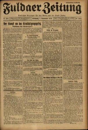 Ausgabe vom Mittwoch, den 05. Dezember 1923.
